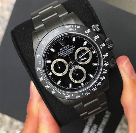 matte black rolex watch